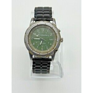Columbia MensWatch CL-1269 50m Green Dial CL-1269 Working with New Battery EUC